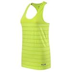 TCA Women's Quickdry SuperKnit Engineered Running Vest Top & Training Tank - Volt, L
