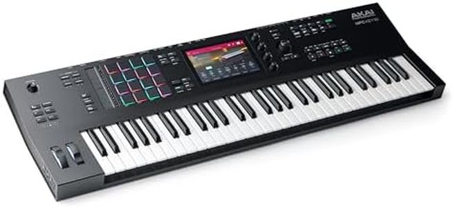 AKAI Professional MPC Key 61 - Standalone Music Production Synthesizer Keyboard with Touch Screen, 16 Drum Pads, 20+ Sound Engines, Semi Weighted Keys, black