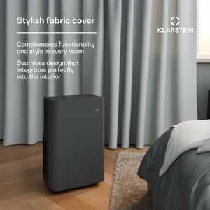 Klarstein AireLux Portable Air Conditioner 14,000 BTU – Smart App, 4-in-1, Quiet, Dark Grey