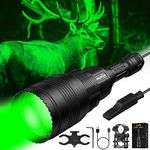 ANEKIM UC90 New Green Spotlight Hunting Light Predator Flashlight kit（Adjustable Light spot Clarity）