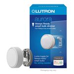 Lutron Aurora Smart Bulb Dimmer Switch for Philips Hue smart bulbs, Z3-1BRL-WH-L0, White