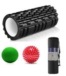 Bodylastics 33cms Foam Roller for Deep Tissue Massage, Relief from Sore Muscles Pain, Pre & Post Exercise Fitness Workout Sessions