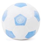 Manchester City FC Officially Licensed Plush Football - 22 cm Soft Toy Pillow - Fluffy Stuffed Footy Ball Ideal for Kids and Adults - Perfect Sports Gift for Cityzens