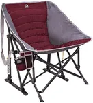 GCI Outdoor MaxRelax Pod Rocker Portable Rocking Chair & Outdoor Camping Chair, Red