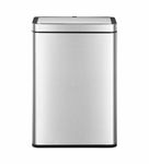 Obsessions EKO Automatic Sensor Trash Can – USB Chargeable Touchless Metallic Dustbin 45L with Quiet Soft Close Lid, Odor Control & Convenient Inner Liner