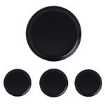 Swuut Matte Ceramic Appetizer Plates 6 Inch,Set of 4, Dishwasher Snack Bread Butter Plates(6 inch, Black)