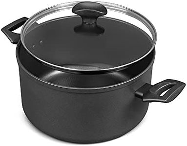 Prestige Tougher Stock Pot with Lid - Induction Stock Pot with Scratch Resistant Non Stick, Stay Cool Easy Grip Handles,24cm, Stockpot