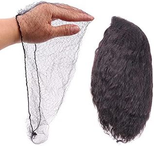 Ecojunmi Invisible Hair Nets for Long Hair, 100 Pcs 24 inch Black Elastic Mesh Women Hairnets Wig Cap for Wigs Frontal Closure Hair Bun Sleeping Food Service (24 inches)