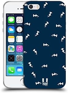Head Case Designs Homogène Requin - Motifs Coque en Gel Doux Compatible avec Apple iPhone 5 / iPhone 5s / iPhone SE 2016