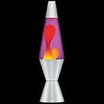 Lava Lamp Original Brand 20 oz - Yellow Wax with Purple Liquid