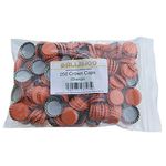 BALLIIHOO Pack of 250 Crown Bottle Caps - Orange