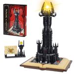 Ideas Lord Castle Architecture Building Set, 969 PCS MOC Magic Gastle Model Set with LED, Movie The King of The Magic Rings Dark Tower Building Blocks Gift for Adults and Children