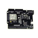 HiLetgo UNO R3 D1 R32 ESP32 ESP-32 CH340G WiFi+Bluetooth+UNO Development Board WiFi Bluetooth 4MB Flash with Micro USB for Arduino