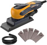 Sheet Sander, MAXXT 350W Brushless Sheet Orbital Finishing Sander with 4,000-10,000rpm,Low Vibration Electric Palm Sander for Efficient Woodworking, Tight Spaces Sanding, and Polishing