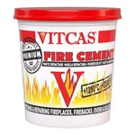 Vitcas 1kg Premium Fire Cement – Fire Bricks – Excellent Adhesion – Fireproof – Patching and Repairing – Easy to use