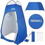 FRUITEAM Privacy Shower Tent for Hiking Beach Picnic Fishing, Shower Tent for Camping, Extra Privacy Tent, Spacious Privacy Shelters Camp with Portable Carrying Bag - Blue