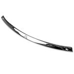 Krator Chrome Windshield Trim Windscreen Accent Compatible with 1996-2013 Harley-Davidson Motorcycles ('96-'13 Electra Glides, 06-'13 Street Glides, 09-'13 Trikes) (ECC-103)