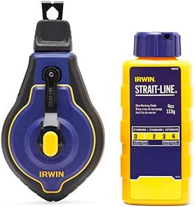 IRWIN Tools STRAIT-LINE Chalk Line, Speedline Pro Reel, Blue, 100 ft. (IWHT48443BC)