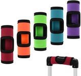 Cosmos 5 Pcs Neoprene Luggage Handle Wrap Handle Grip Luggage Identifier Hollow Design for Push-Button for Travel Luggage Suitcase Trolley Case, Multi Color, Luggage Handle Wrap