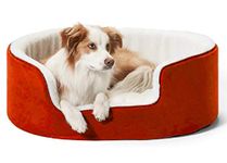 Petslover Warm Fleece Winter Beds Round Shape Reversible Ultra Soft Ethnic Designer (Export Quality) Bed with Cushion Pillow for Dog/Cat (Red, Small)