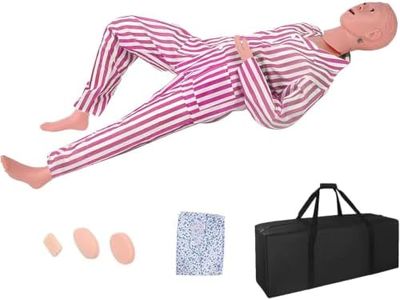 Medical Mannequin for Training, Patient Care Nursing Medical Manikin Life Size Patient Human Anatomical Model with 3 Muscle Module & Urinary Catheter for Nursing Training Teaching and Practice