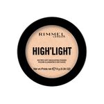 Rimmel London - High'Light, buttery-soft highlighting powder, contains highly-reflective pigments, gives you a luminous glow, 100% Cruelty-Free, Stardust – 001