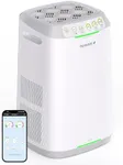 Nuwave Oxypure Zero Air Purifier with Washable Reusable Filters for Large Room | Smart Air Cleaners 99.9% Removal 0.1 Micron Particles | Dual Odor Sensor, Sleep Mode, 6 Fan Speed & Timer, App Control