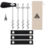 Trampoline Anchors High Wind Heavy Duty 12" Set of 4, 6, 8 - Trampoline Anchor Kit - Trampoline Stakes Anchors High Wind - Ground Anchors Heavy Duty - Trampoline Wind Stakes - Ground Stakes Heavy Duty