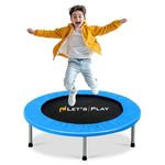 LET'S PLAY® LP-982 Imported Trampoline Jumping Trainer for Adults and Kids,38 INCH Rebounder Trampoline with Metal Springs and Padding for Indoor and Outdoor