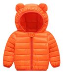 Happy Cherry Baby Boys Girls Hooded Down Jacket Warm Snowsuit Winter Coat Orange 2T 3T