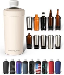 Universal Buddy XL Can Cooler by Frost Buddy - Fits 12-ounce, 16-ounce, 20-ounce, and 24-ounce Cans and Bottles - Keep Your Drinks Refreshingly Chilled for over 12 hours (Buttercream)