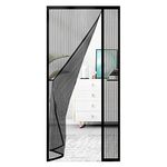 Timisea Magnetic Fly Screen Door, 90 * 210cm Patio Curtain Insect Mesh, Door Mesh Insect Screen, Magnetic Screen Door Curtain for Balcony Doors, Bedrooms, Kitchens, Keep Bugs Out Let Fresh Air in