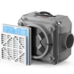 Abestorm Air Scrubber with 3-Stage Filtration, Commercial Stackable Negative Air Machine with MERV-10 Filter, HEPA/Activated Carbon Filter, Industrial Air Purifier for Damage Restoration, 10 Years Warranty, 550 CFM