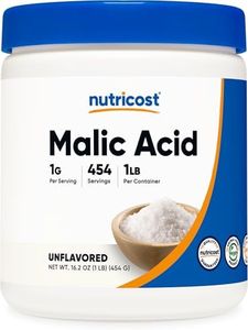 Nutricost Malic Acid Powder1LB - Gluten Free, Non-GMO (454 Grams)