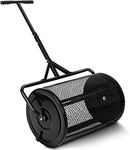 CYTBEK 24” Compost Spreader Peat Moss Spreader, Lightweight Metal Mesh Manure Spreader with Adjustable T Shaped Handle for Planting & Seeding, Fertilizer Spreaders for Lawns & Garden