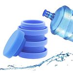 5 Gallon Water Jug Caps Reusable, Fit 55mm bottle openings, Anti-Splash, No-Spill, Leak Proof and Air Tight, 4 Pack