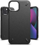 Ringke Onyx Compatible with iPhone 13 Case Back Cover Rugged Flexible Protection Durable Anti-Slip TPU Heavy Impact Shock Absorbent - Black