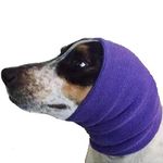 Happy Hoodie Purple Dog Grooming Hood, Reduces Stress and Anxiety- Two Sizes! (Large)