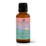 Plant Therapy Meditation Synergy Essential Oil Blend. 100% Pure, Undiluted, Therapeutic Grade. Blend of: Ylang-ylang, Patchouli, Frankincense, Clary Sage, Sweet Orange and Thyme. 30 mL (1 Ounce).