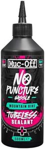 Muc-Off Tubeless Sealant 500ml | Super Lightweight Bike Tire Sealant | Seals Holes Up to 6mm | UV Dye + CO2 Compatible | for Downhill/Enduro/Road/Gravel/MTB