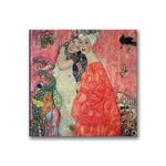 Trademark Fine Art Woman Friends by Gustav Klimt Canvas Wall Art, 24x24-Inch