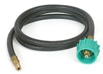 Camco 30 inches Pigtail Propane Hose Connector, Connects Propane Cylinder to a RV or Trailer Propane Regulator, Provides Thermal Protection and Excess Flow Protection (59163), Black