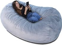 Charlie & Finn THE LARGEST BEANBAG IN EUROPE! - Premium Beanbag XXL - Giant Beanbag with Memory-Foam Filling - 1500 l - Silver Grey