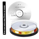 Premium Brand Blank CD-R 52X 700 MB (80 Minutes Professional Recordable Compact CD-R Disk ) (Pack of 5 Disk)