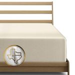 100% Cotton Sateen Woven 1000 Thread Count King Size Fitted Sheet with Elasticated Edges to Fit Mattresses up to 18" Ivory