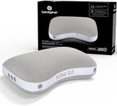 Bedgear Flow Cuddle Curve Pillow - Size 2.0 - Breathable Side Sleeper Pillow - Hybrid Design Bed Pillow - Hypoallergenic and Removable Cover - 20" W x 26" L x 5.75" H