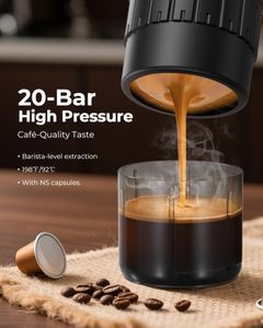 COTGCO Portable Espresso Machine 12V – Travel Coffee Maker
