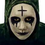 Purge Mask for Adult Halloween costumes: Cross and God Masks, Scary Horror Face, for Cosplay Masquerade Clown Party - Cross1