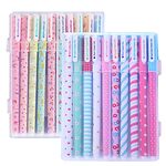 20pcs Cute Color Pens, Kawaii Pens Fun Pens with 10 Colors, 0.38mm Colorful Gel Ink Pens, Cartoon Multicolor Pen, School Stationery Supplies for Journaling Kids Girls Students Women Office (Color A)