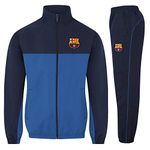 FC Barcelona Official Football Gift Boys Tracksuit Set Blue 8-9 Years MB